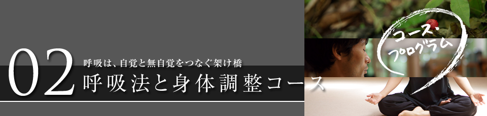 呼吸は、自覚と無自覚をつなぐ架け橋 呼吸法と身体調整コース